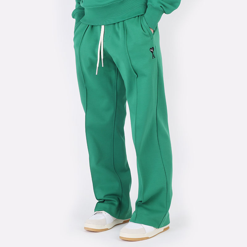 мужские зеленые брюки PUMA x AMI Wide Pants 53406896 - цена, описание, фото 1